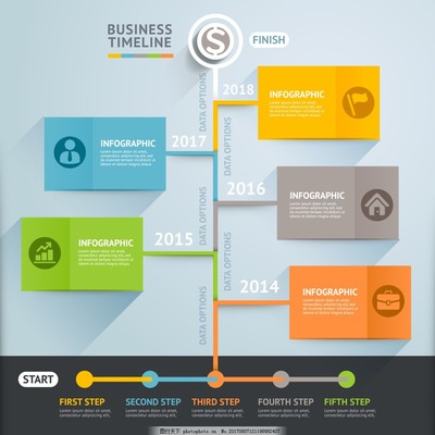 創意商務信息圖矢量素材 賦能高效商務信息咨詢與溝通